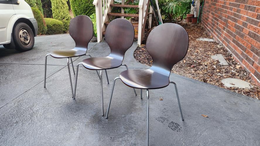 Second-hand Set of 3 Chairs - Photo 3)