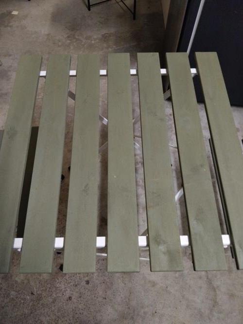 Second-hand Outdoor Table with 2 Chairs - Photo 3)