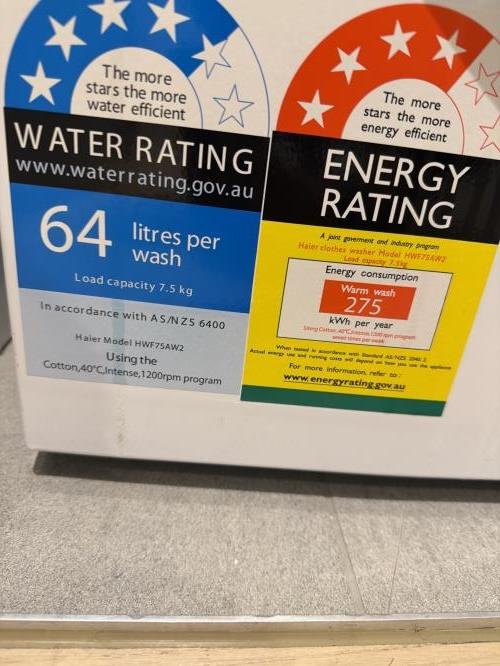 Second-hand Haier 7.5kg Front Load Washing Machine - Photo 3)