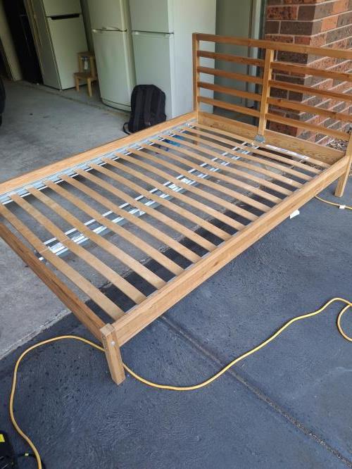 Second-hand IKEA Double Bed Frame - Photo 3)