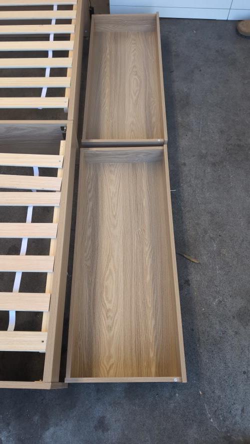 Second-hand King Single Bed Frame with 2 Storage Drawers - Photo 3)
