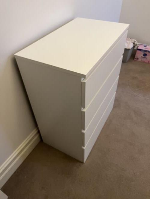 Second-hand IKEA Malm 4 Drawer Chest of Drawers - Photo 3)