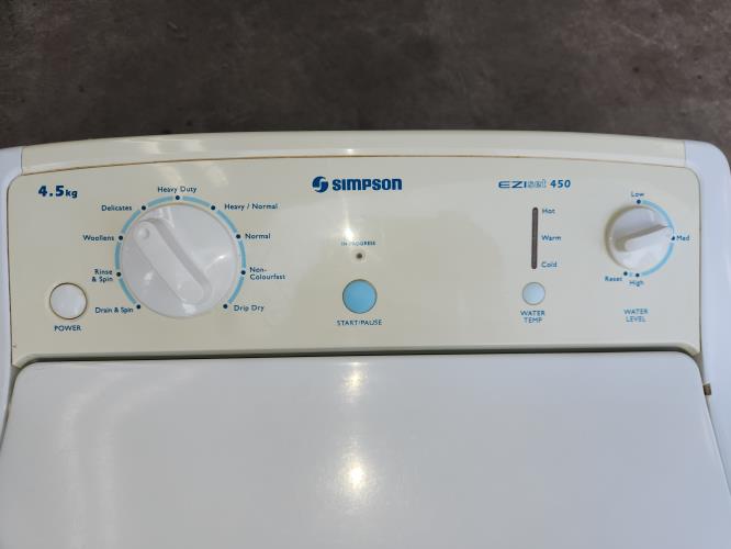 Second-hand Simpson 4.5kg Top Load Washing Machine - Photo 3)