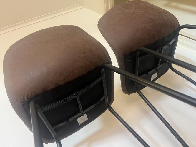 Second-hand Set of 2 Bar Stools - Photo 3)