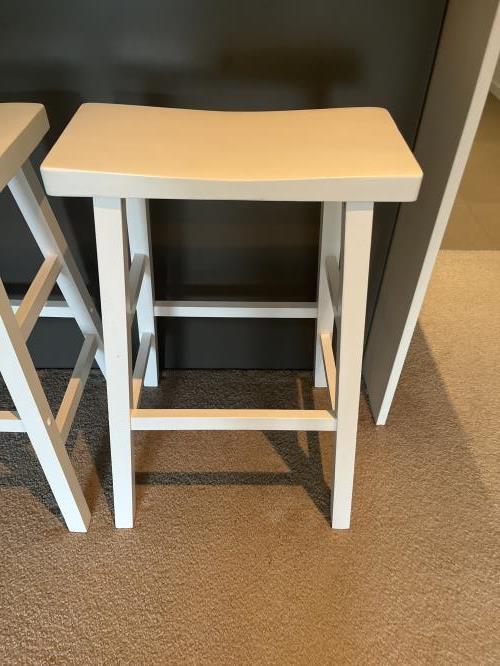 Second-hand Set of 3 Bar Stools - Photo 3)