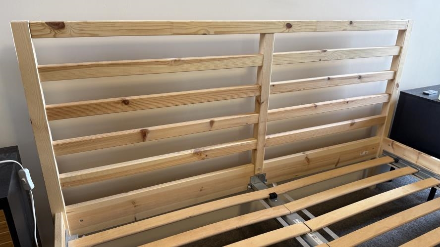 Second-hand IKEA Queen Size Bed Frame - Photo 3)