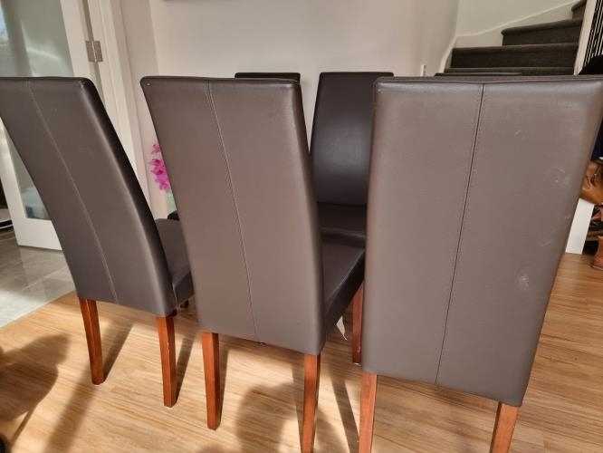 Second-hand Set of 6 Dining Chairs - Photo 3)
