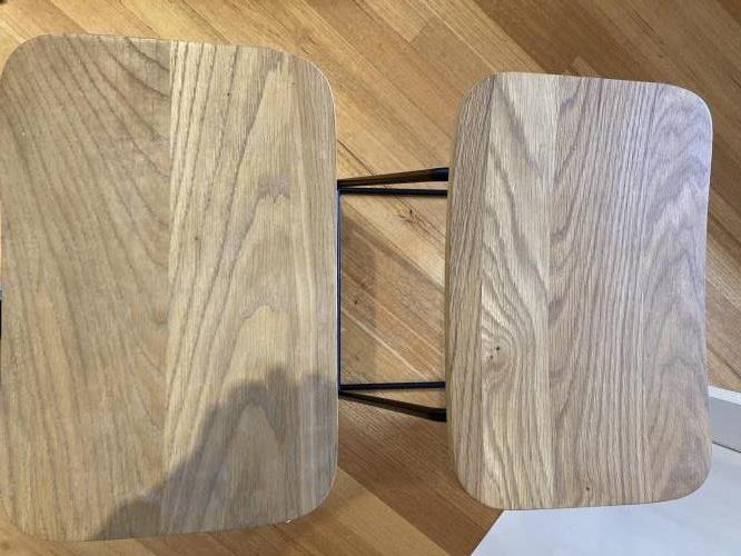Second-hand Set of 2 Bar Stools - Photo 4)