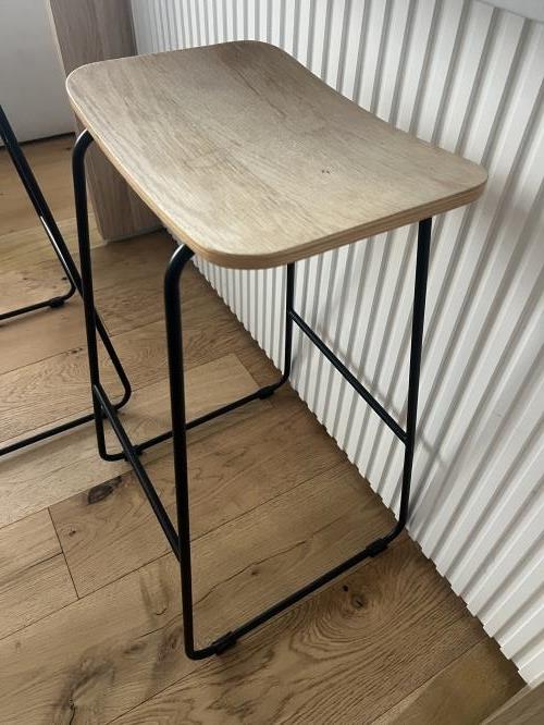 Second-hand Set of 2 Bar Stools - Photo 4)