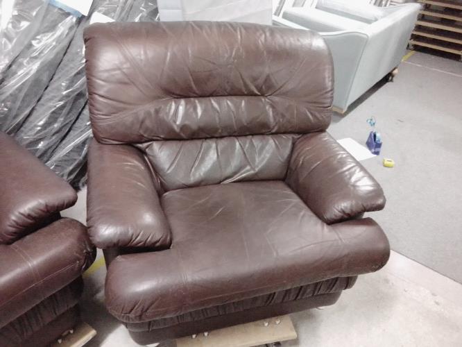 Second-hand Three Seater Sofa with 2 Armchairs and Foot Stool - Photo 4)