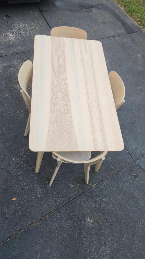 Second-hand IKEA Dining Table with 4 Chairs - Photo 4)