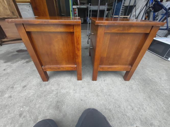 Second-hand Set of 2 Bedside Tables - Photo 4)