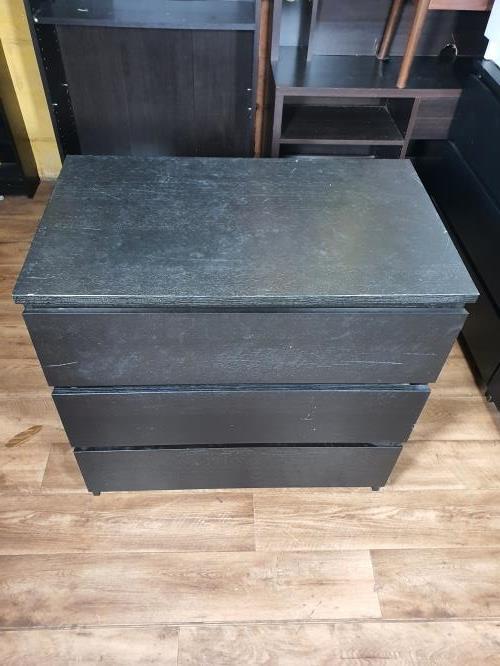 Second-hand IKEA Malm 3 Drawer Chest of Drawers - Photo 4)