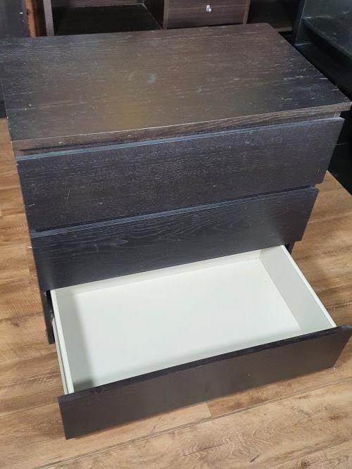Second-hand IKEA Malm 3 Drawer Chest of Drawers - Photo 4)