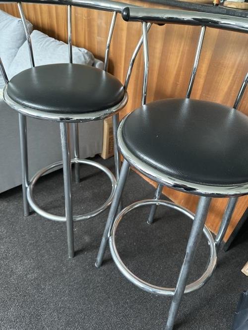 Second-hand Set of 2 Bar Stools - Photo 4)