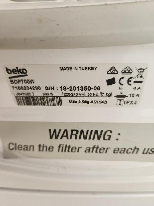 Second-hand Beko 7kg Dryer - Photo 4)