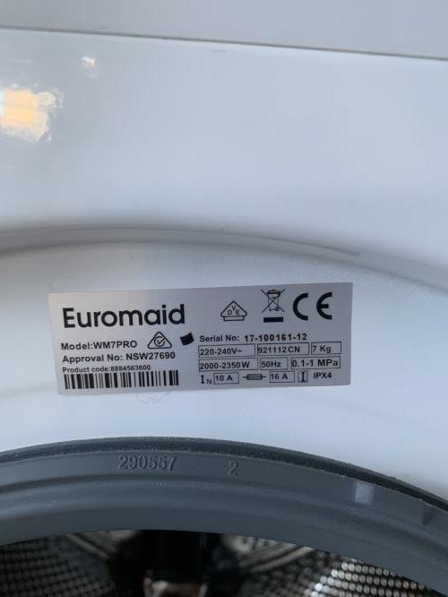 Second-hand Euromaid 7kg Front Load Washing Machine - Photo 4)