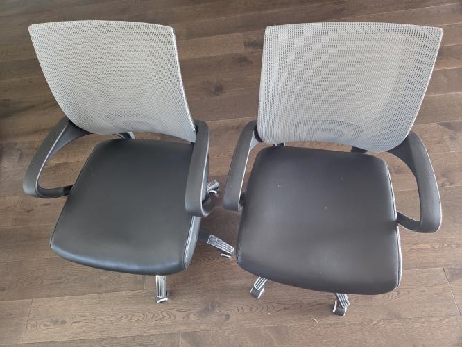 Second-hand Set of 2 Office Swivel Chairs - Photo 4)