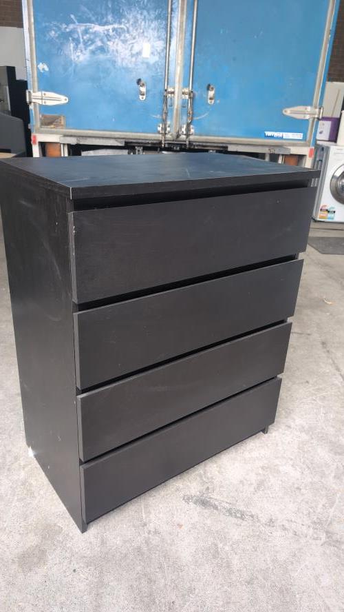 Second-hand IKEA Malm 4 Drawer Chest of Drawers - Photo 4)