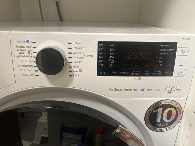 Second-hand Beko 7.5kg / 4kg Washer-Dryer Combo - Photo 4)