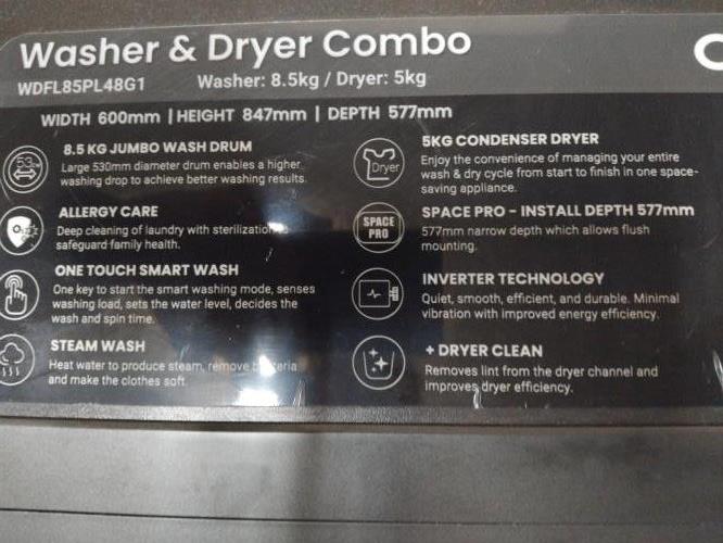 Second-hand Chiq 8.5kg / 5kg Washer-Dryer Combo - Photo 4)