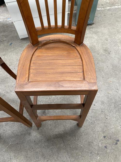 Second-hand Set of 2 Bar Stools - Photo 4)