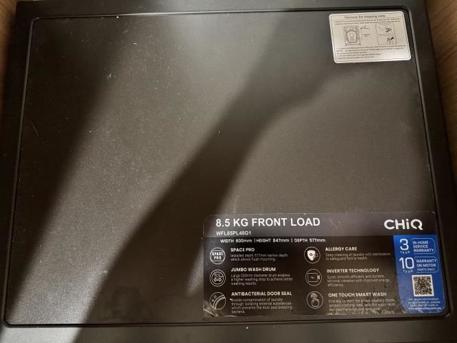 Second-hand Chiq 8.5kg Front Load Washing Machine - Photo 4)