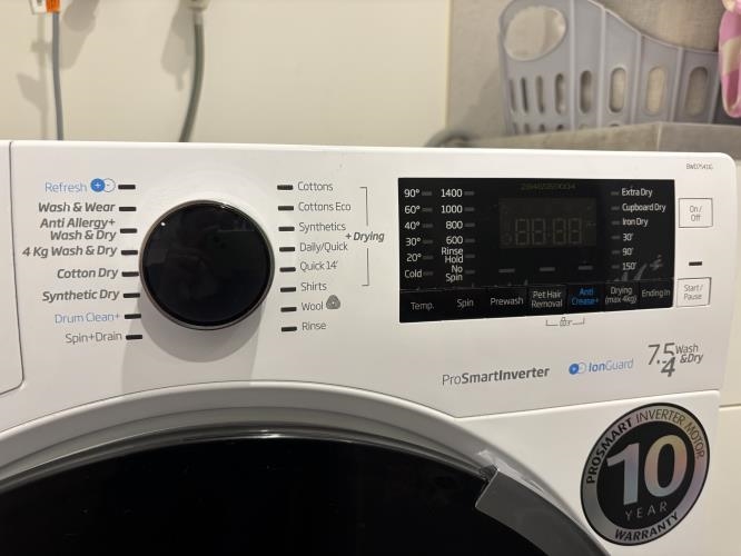 Second-hand Beko 7.5kg / 4kg Washer-Dryer Combo - Photo 4)