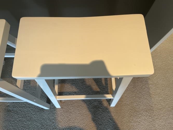 Second-hand Set of 3 Bar Stools - Photo 4)