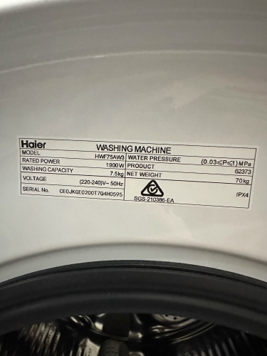 Second-hand Haier 7.5kg Front Load Washing Machine - Photo 4)