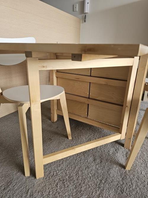 Second-hand IKEA Norden Gateleg Dining Table with 4 Chairs - Photo 4)