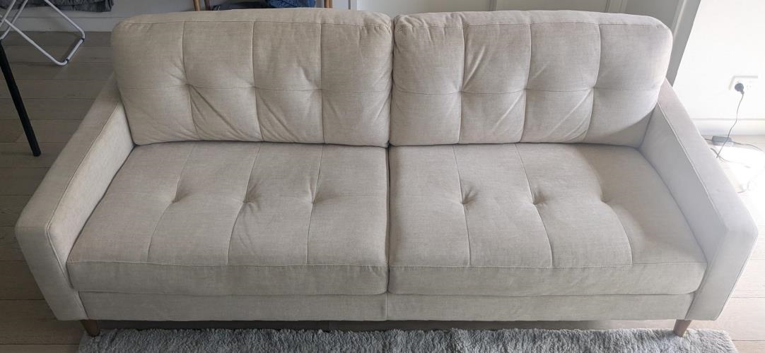 Second-hand Sofa with Matching Ottoman - Photo 4)