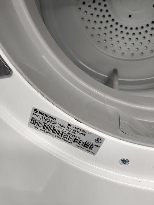 Second-hand Simpson 4kg Dryer - Photo 5)