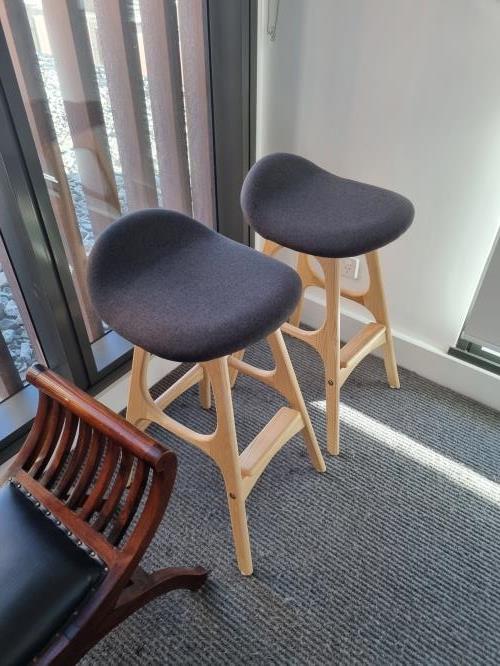 Second-hand Set of 2 Stools - Photo 5)