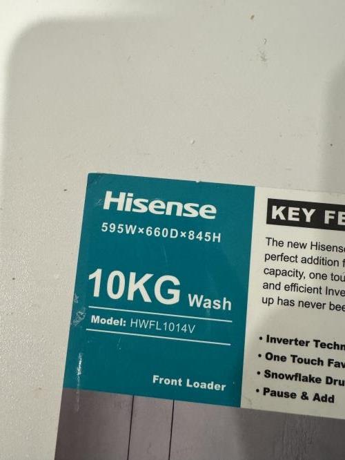 Second-hand Hisense 10kg Front Load Washing Machine - Photo 5)