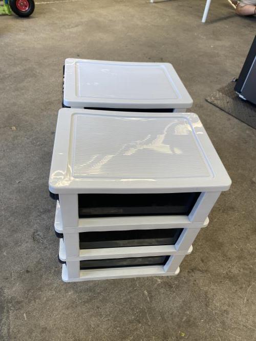 Second-hand Set of 2 Plastic Storage Drawers - Photo 5)