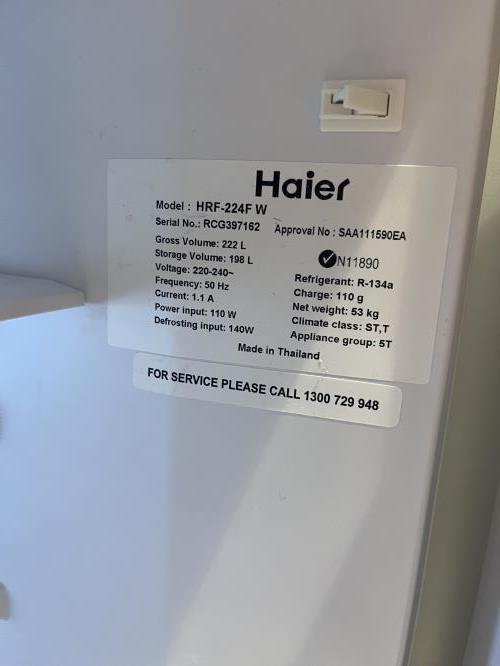 Second-hand Haier 222L Top Mount Fridge - Photo 5)