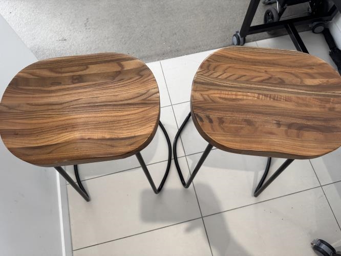 Second-hand Set of 2 Bar Stools - Photo 5)