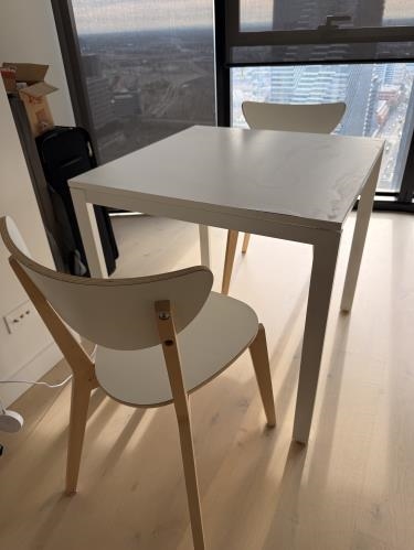 Second-hand IKEA Dining Table with 2 Chairs - Photo 5)