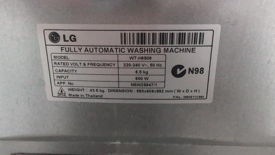 Second-hand LG 6.5kg Top Load Washing Machine - Photo 5)