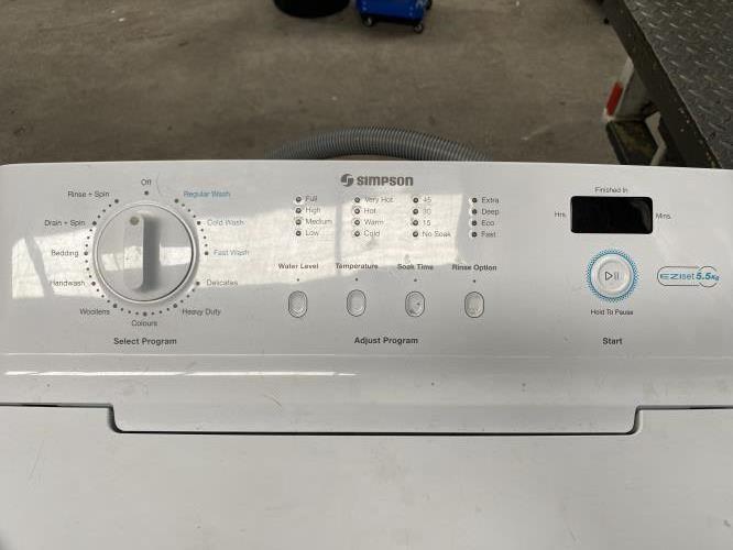 Second-hand Simpson 5.5kg Top Load Washing Machine - Photo 5)