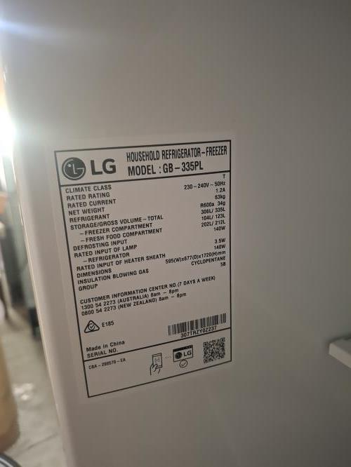Second-hand LG 335L Bottom Mount Fridge - Photo 5)