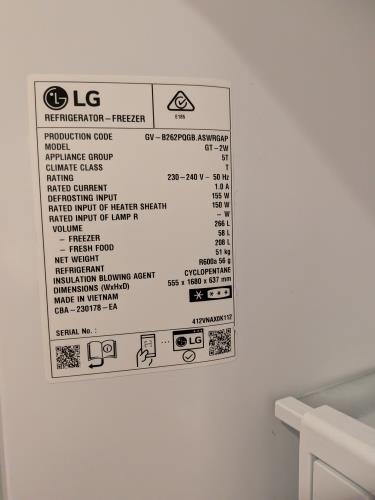 Second-hand LG 266L Top Mount Fridge - Photo 5)