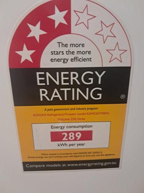 Second-hand Kogan 236L Top Mount Fridge - Photo 5)