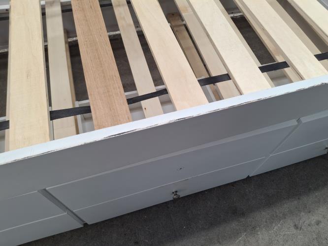 Second-hand Single Bed with Trundle and 3 Drawers - Photo 5)