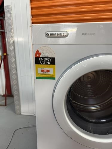 Second-hand Simpson 5kg Dryer - Photo 5)
