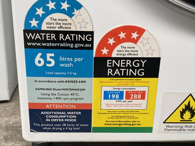 Second-hand Samsung 7.5kg / 4kg Washer-Dryer Combo - Photo 5)