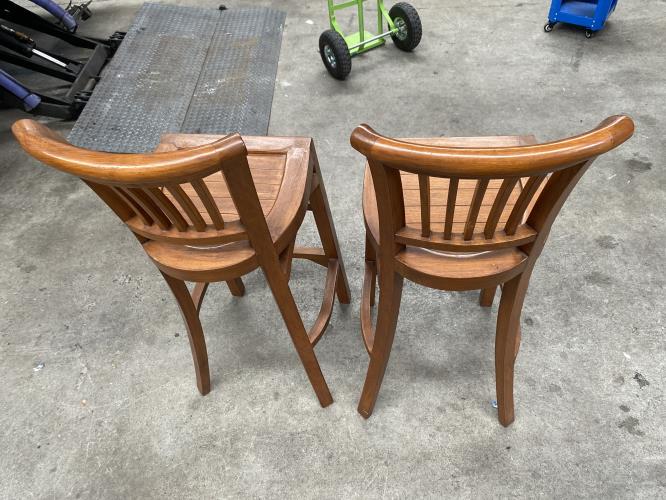 Second-hand Set of 2 Bar Stools - Photo 5)