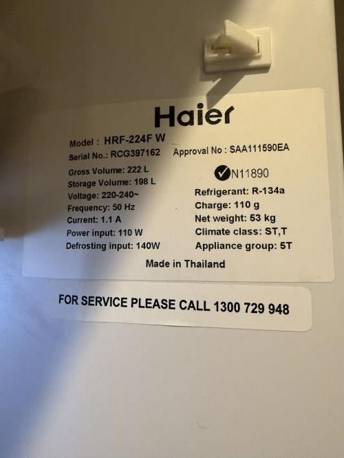 Second-hand Haier 222L Top Mount Fridge - Photo 5)