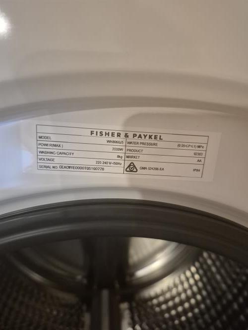 Second-hand Fisher & Paykel 8kg Front Load Washing Machine - Photo 5)